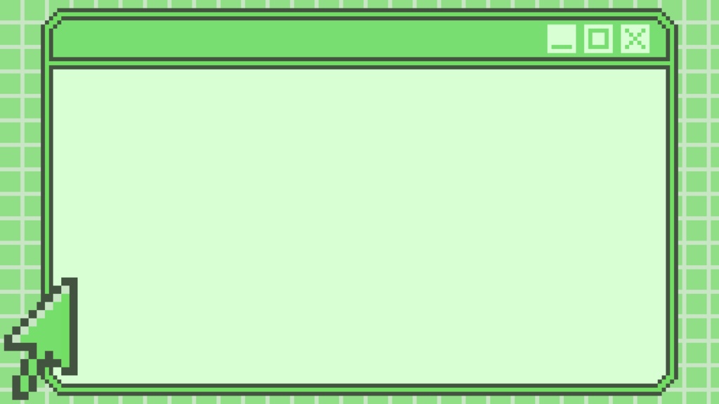 【フリー素材】サムネイル用背景(9:16)『ドット絵-PC風-』
