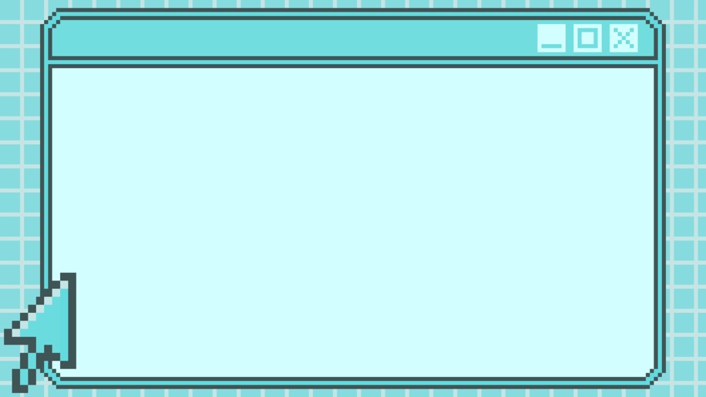 【フリー素材】サムネイル用背景(9:16)『ドット絵-PC風-』