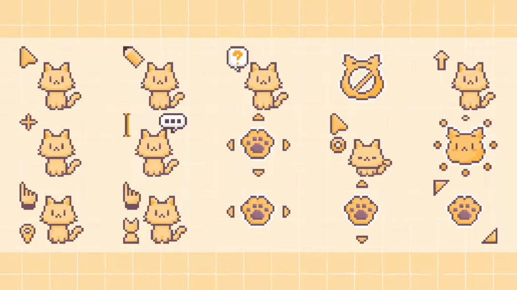 【無料版有り】シンプル猫ちゃん アニメーションカーソル17種類