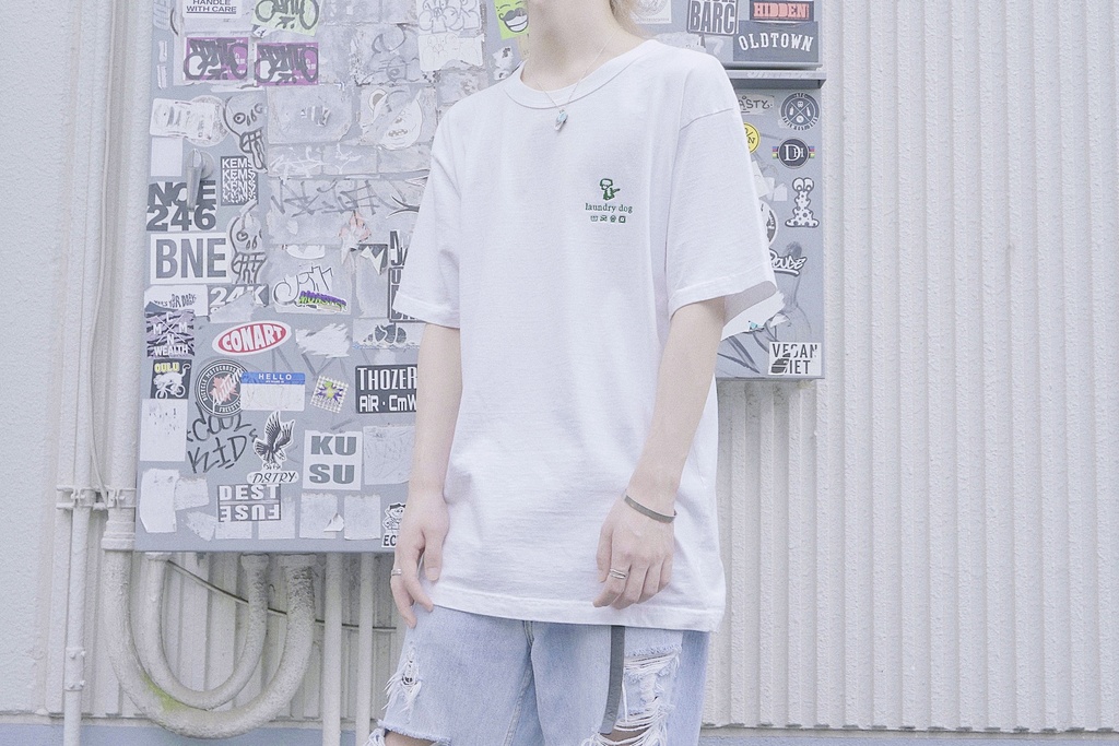 laundry dog Tee (サンプルセール)