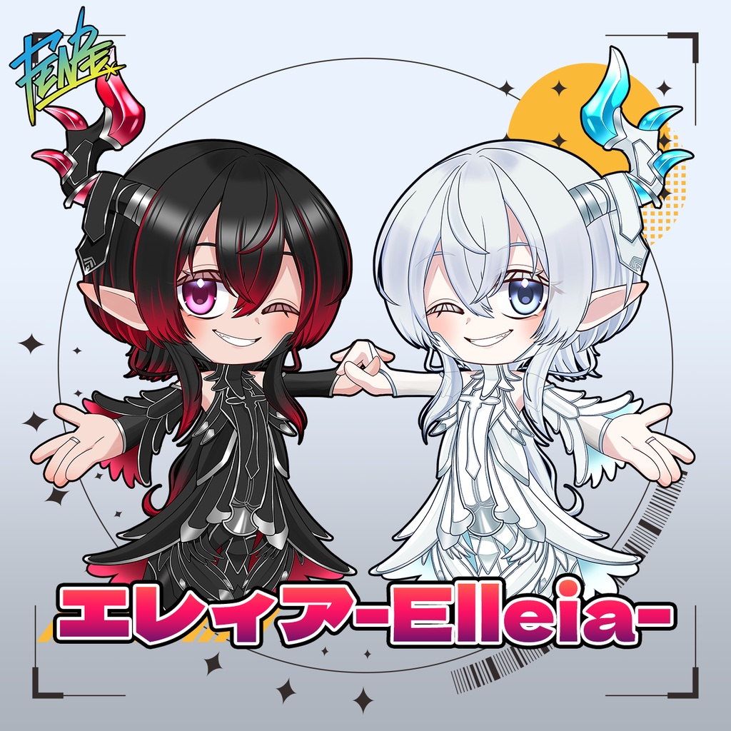 ✨無計画工房様3Dモデル✨ゆらゆらアクキー&ピンバッジ【壁紙付き】