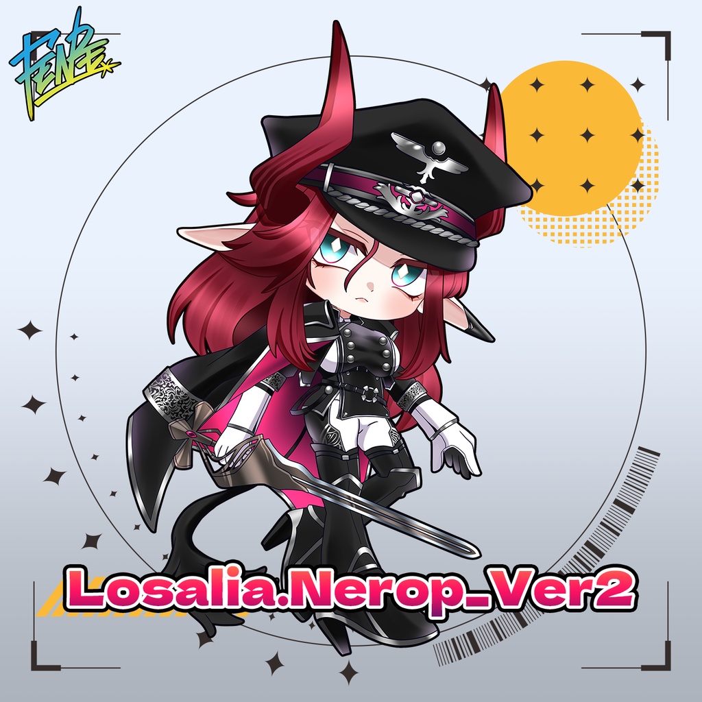 ✨無計画工房様3Dモデル✨ゆらゆらアクキー&ピンバッジ【壁紙付き】