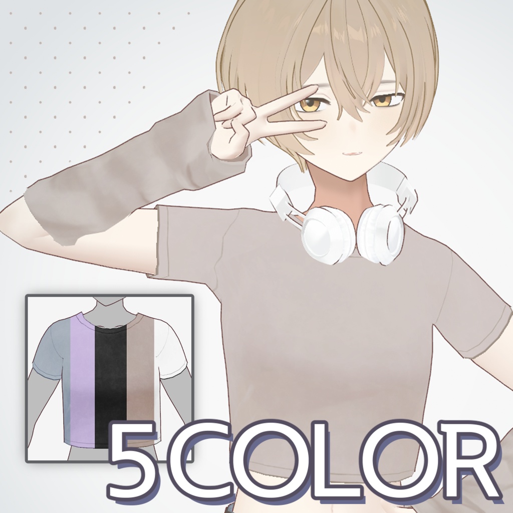 【VRoid】 半袖Tシャツ