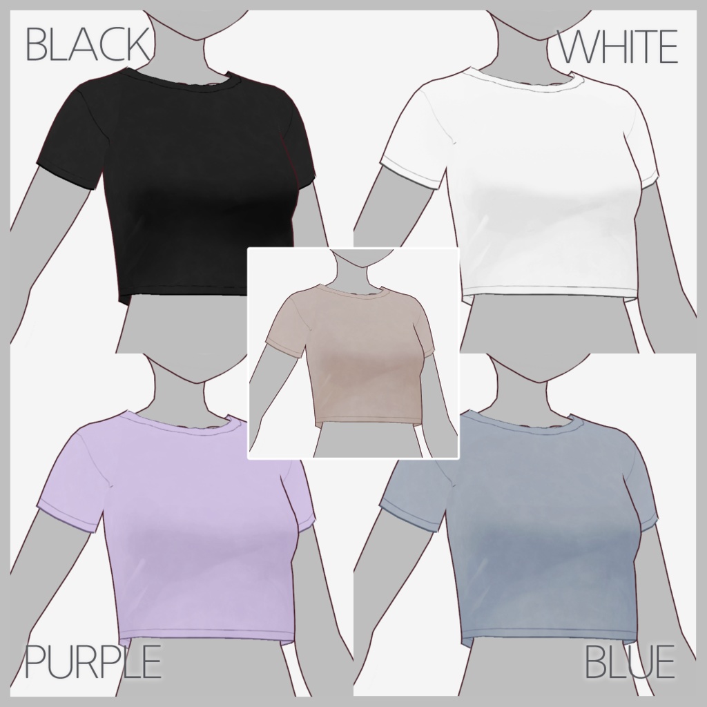 【VRoid】 半袖Tシャツ