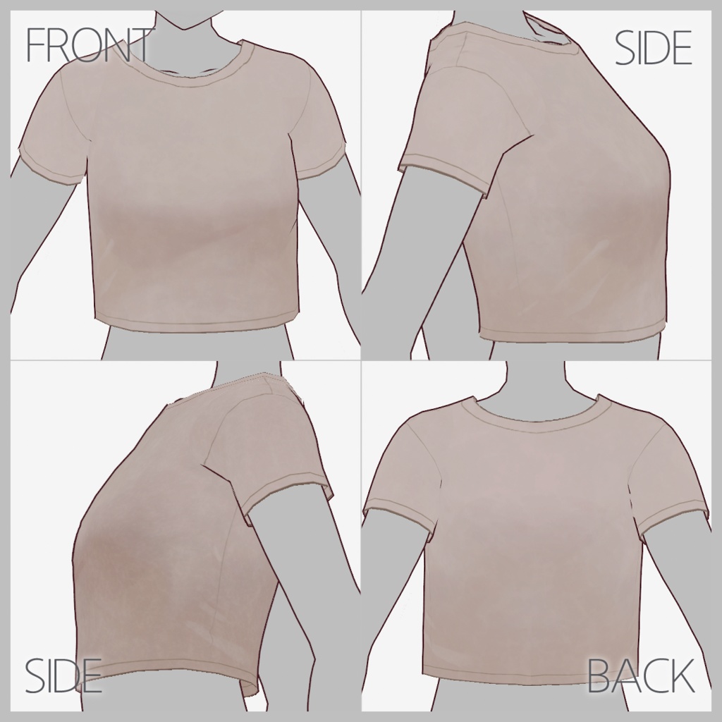 【VRoid】 半袖Tシャツ