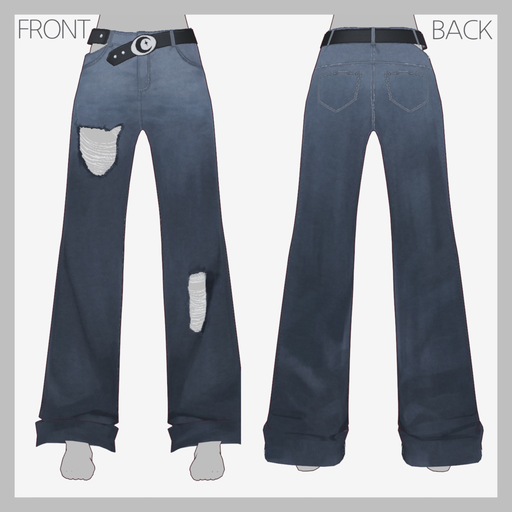 【VRoid】 ジーンズ
