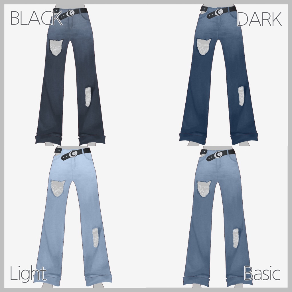 【VRoid】 ジーンズ