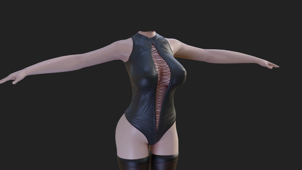 レオタードスタイルの衣装 Leotard style costume [VRC対応]