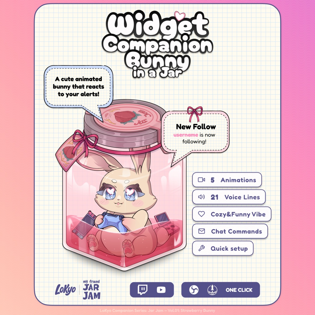 Jar Jam — Vol.01: Strawberry Bunny(ジャー・ジャム)