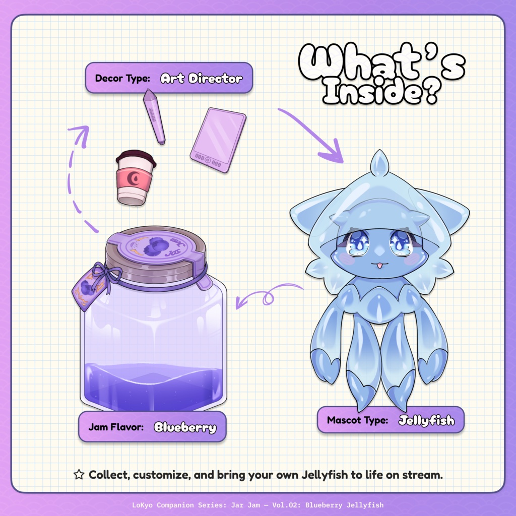 Jar Jam — Vol.02:Blueberry Jellyfish(ブルーベリー・ジェリーフィッシュ)