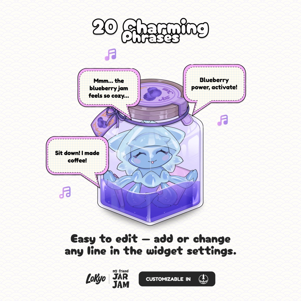 Jar Jam — Vol.02:Blueberry Jellyfish(ブルーベリー・ジェリーフィッシュ)