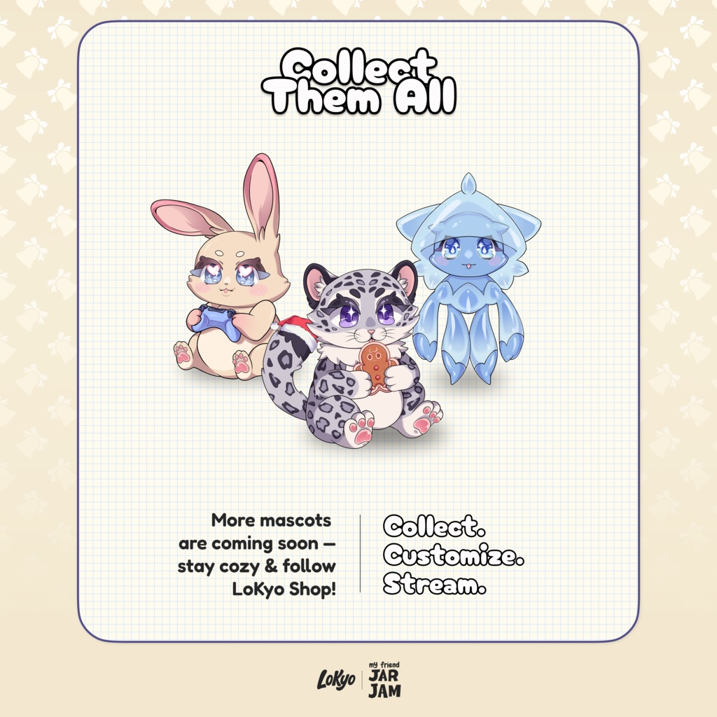 Snow Leopard(クリスマス特別版)— Vol.03|StreamElements用コンパニオンウィジェット|OBS / Streamlabs 対応