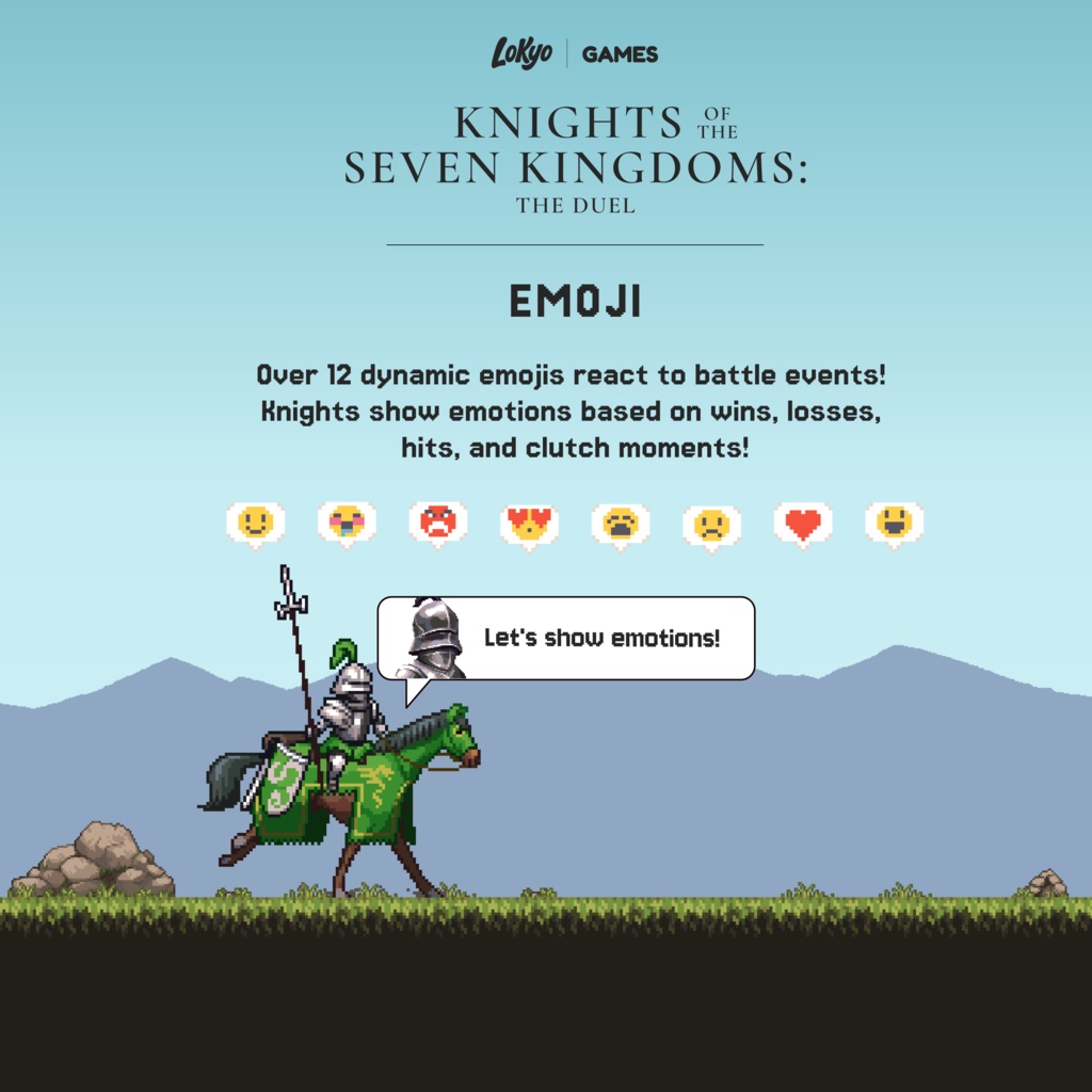 【Twitch配信用】騎士の決闘チャットRPGゲーム ウィジェット | ピクセルアート | OBS対応 | Knights of the Seven Kingdoms: The Duel