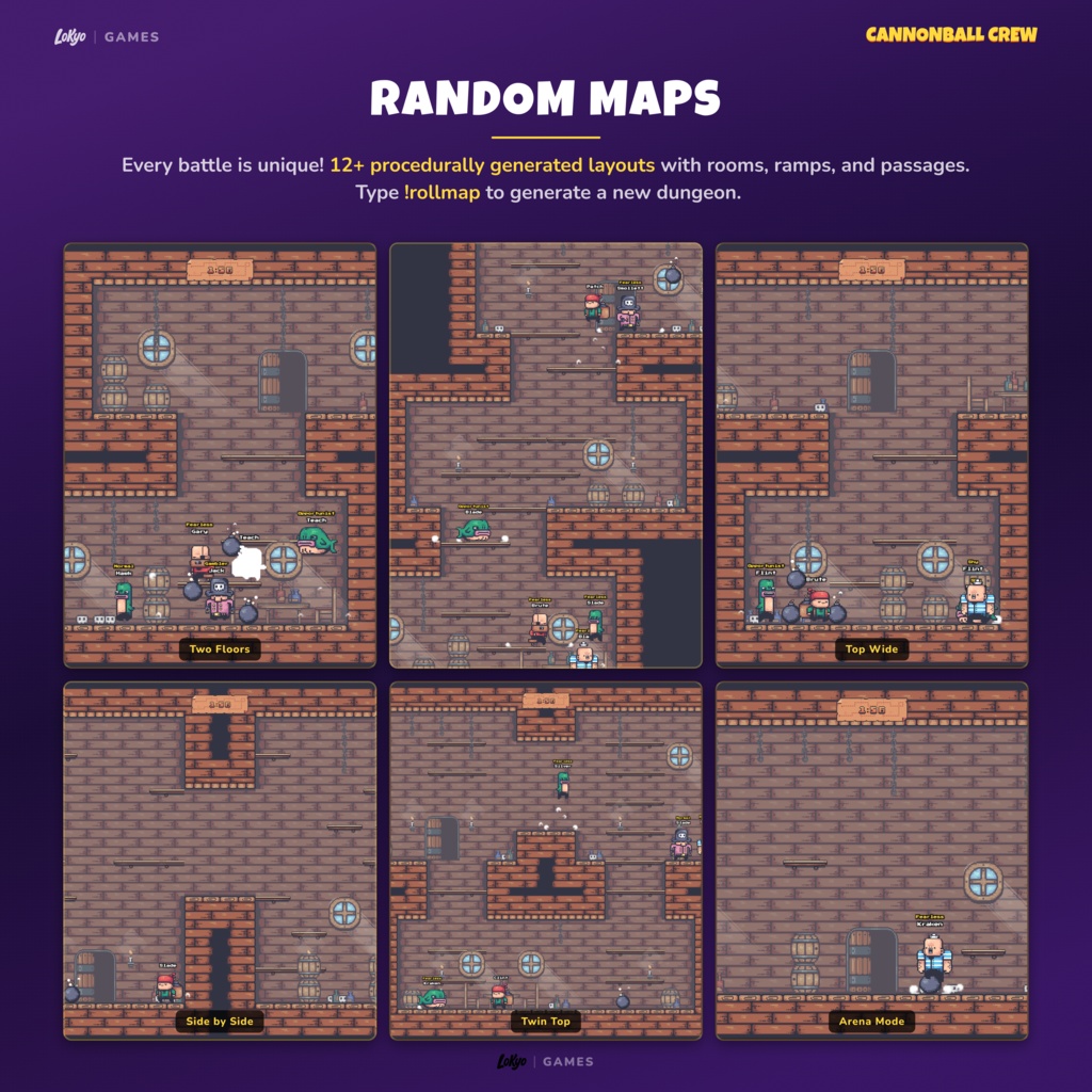 Cannonball Crew โ Chat Survival Mini-Game for Twitch | StreamElements Widget | Interactive Stream Game