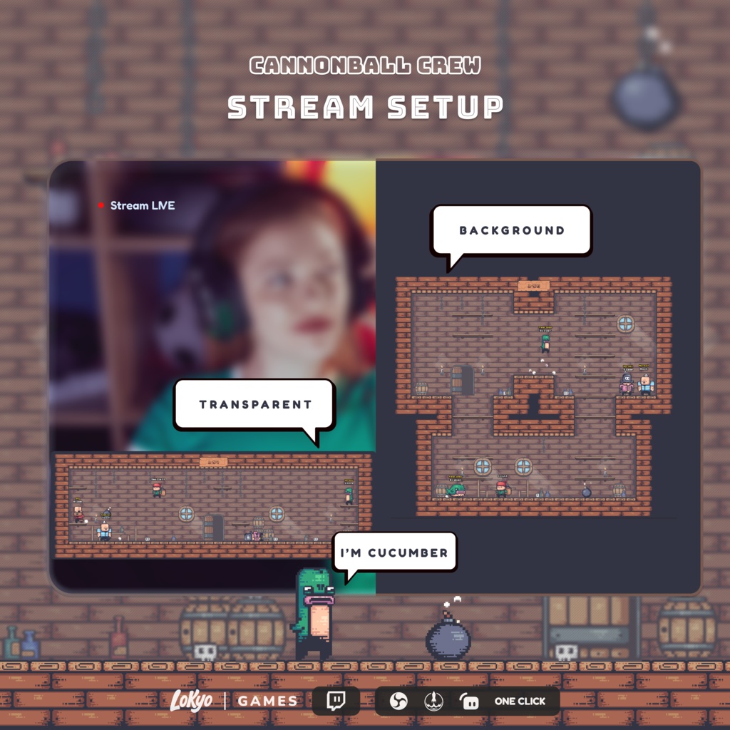 Cannonball Crew โ Chat Survival Mini-Game for Twitch | StreamElements Widget | Interactive Stream Game