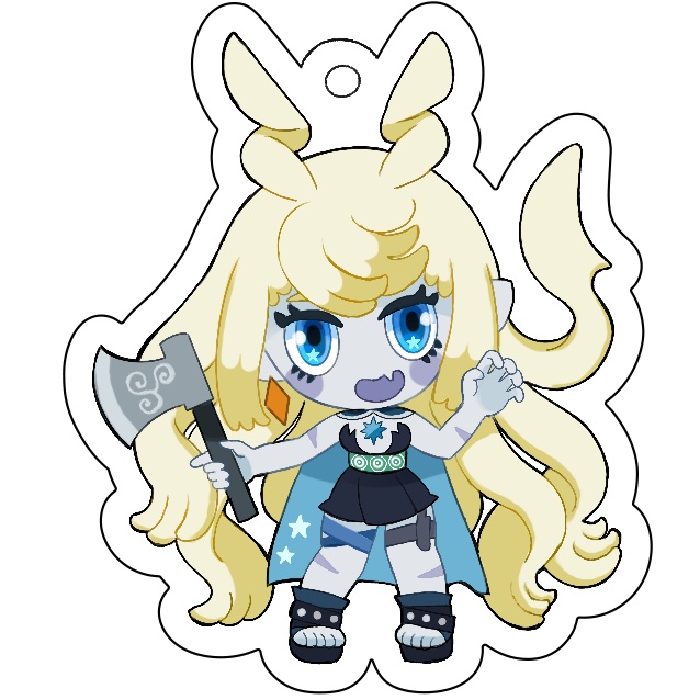 こわいぞ！渦の魔女アクリルキーホルダー