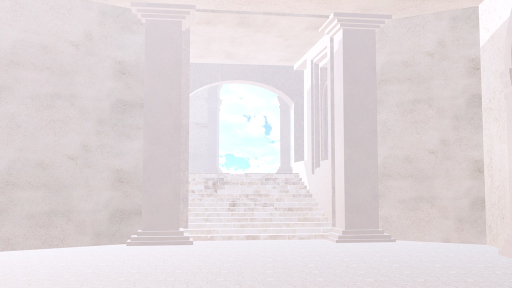 MMDステージ：階段のある街角