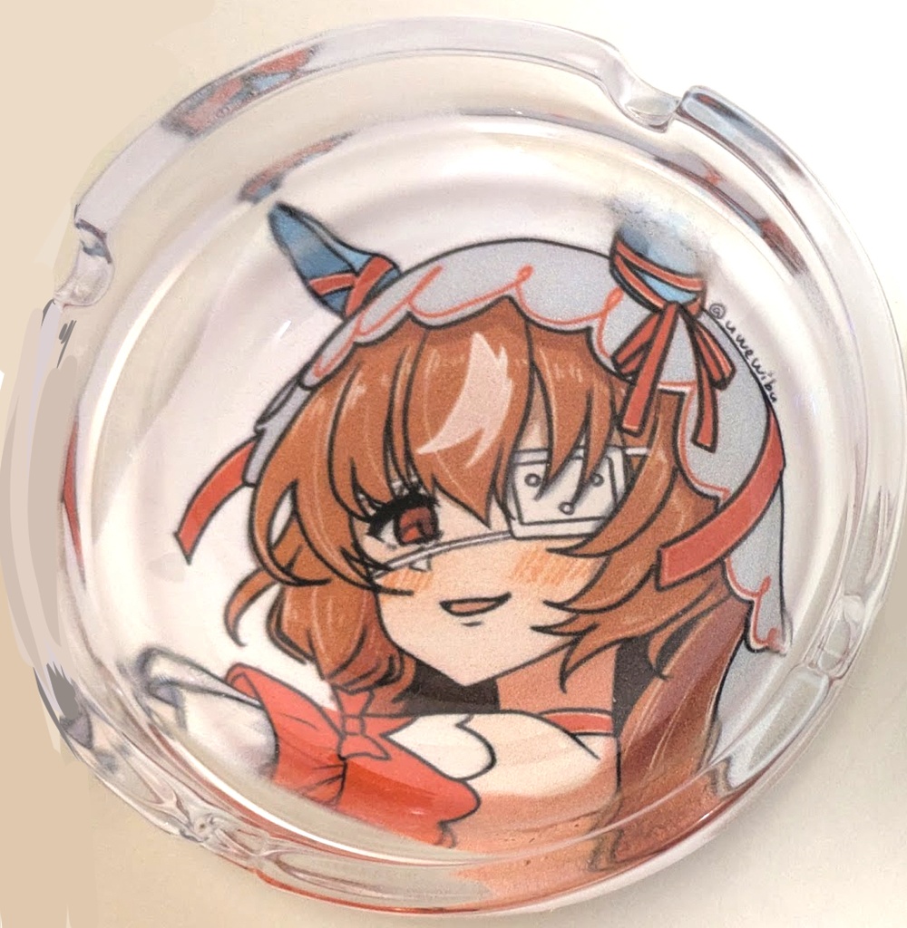 眼帯スティルインラブ・ガラス灰皿（ガラス小物入れ）