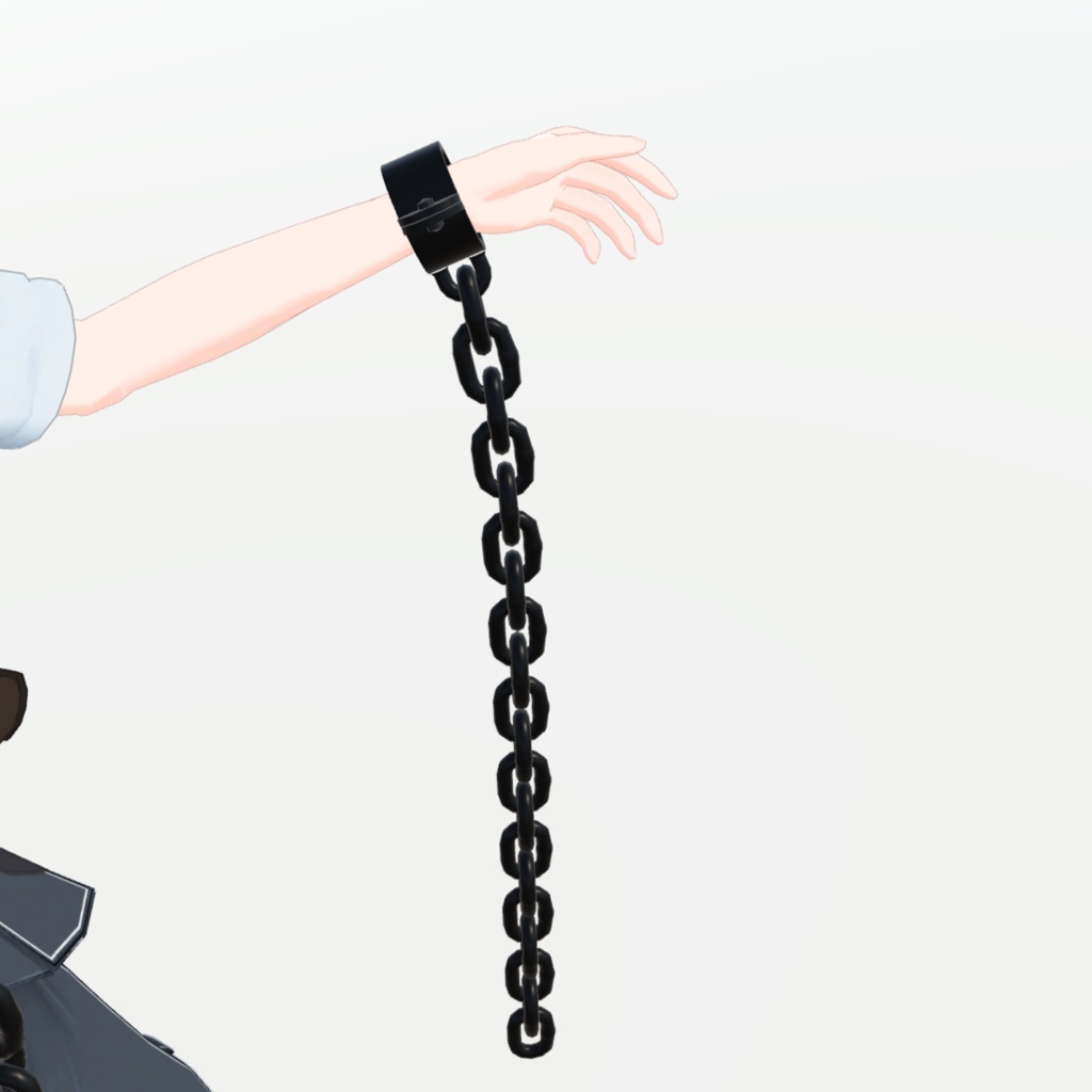 【VRChat想定】鎖の首輪・足輪・腕輪