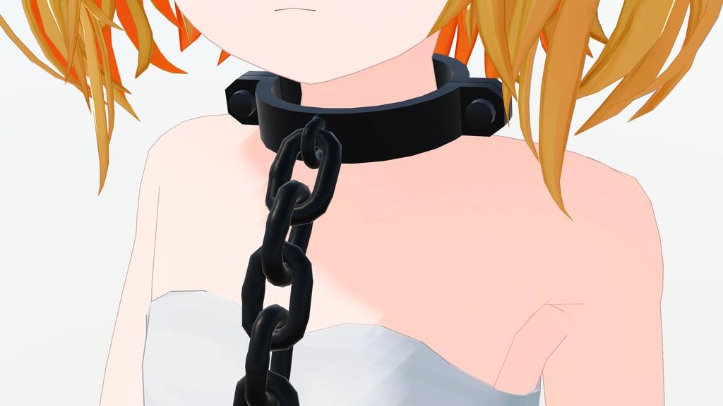 【VRChat想定】鎖の首輪・足輪・腕輪