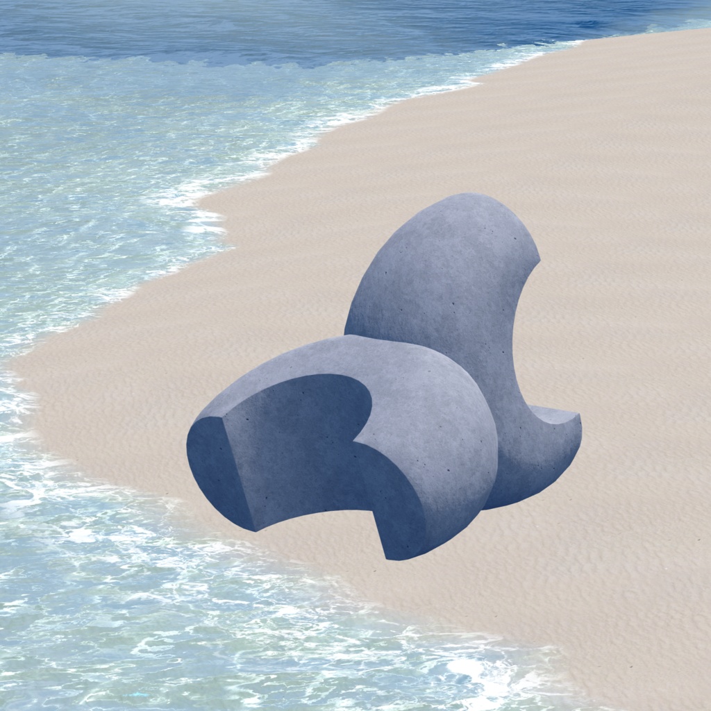 【無料】消波ブロック【VRChat想定】