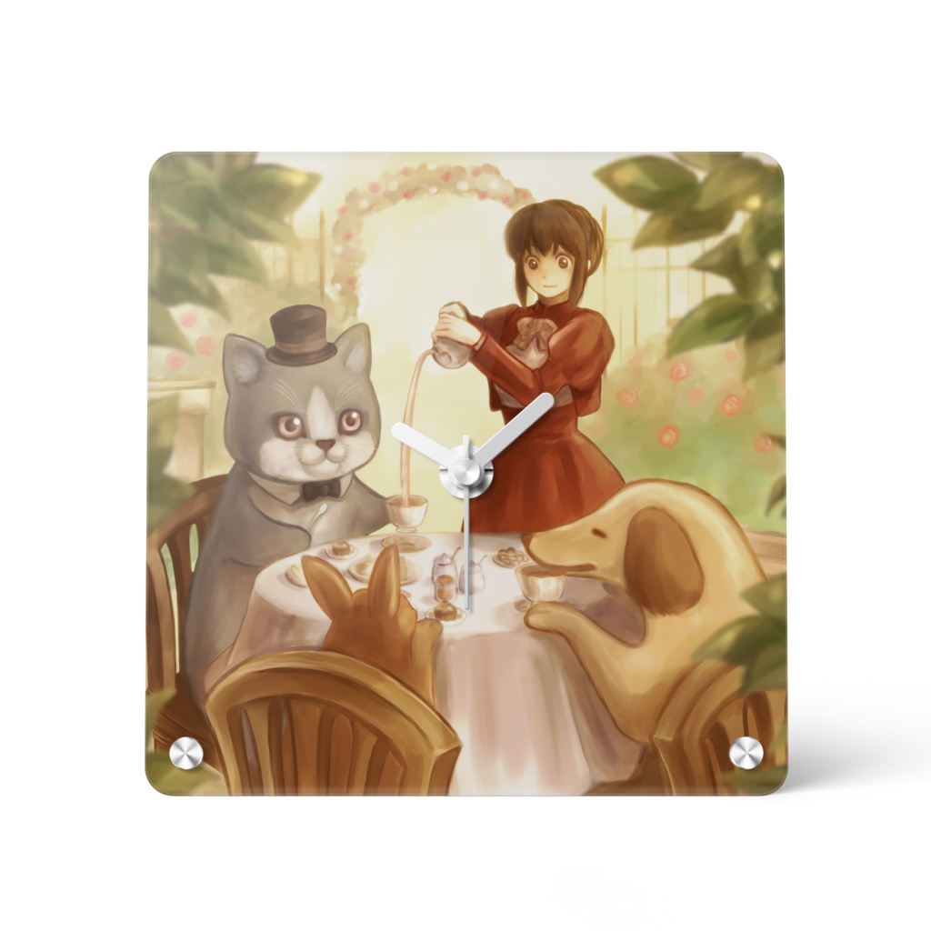 Tea Time/アクリル時計