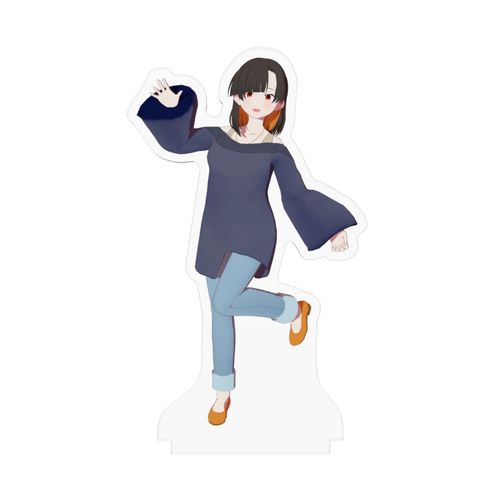 新名瑠佳【3Dモデル】アクリルフィギュア