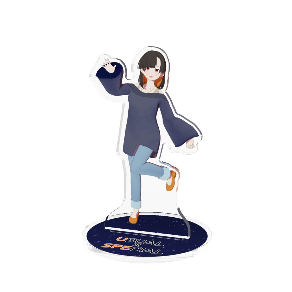 新名瑠佳【3Dモデル】アクリルフィギュア