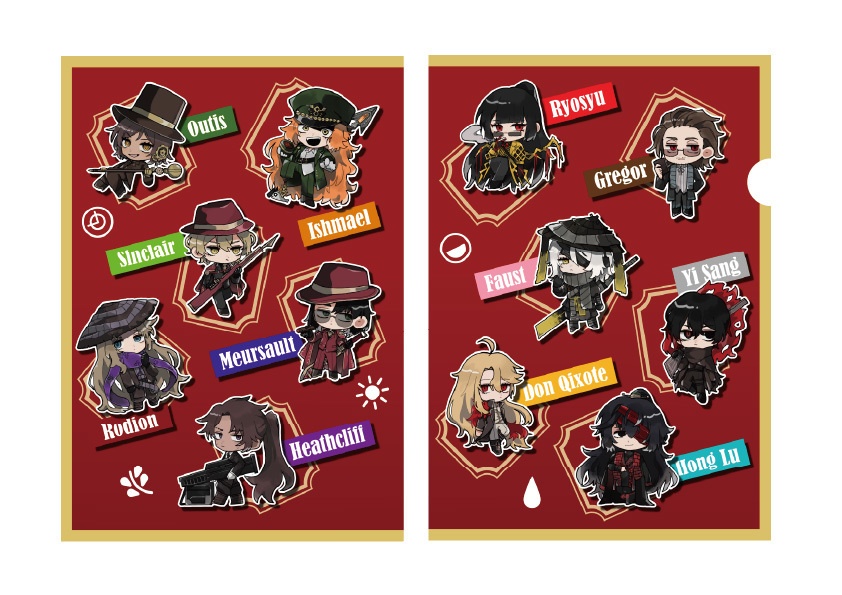 LimbusCompany人格クリアファイル