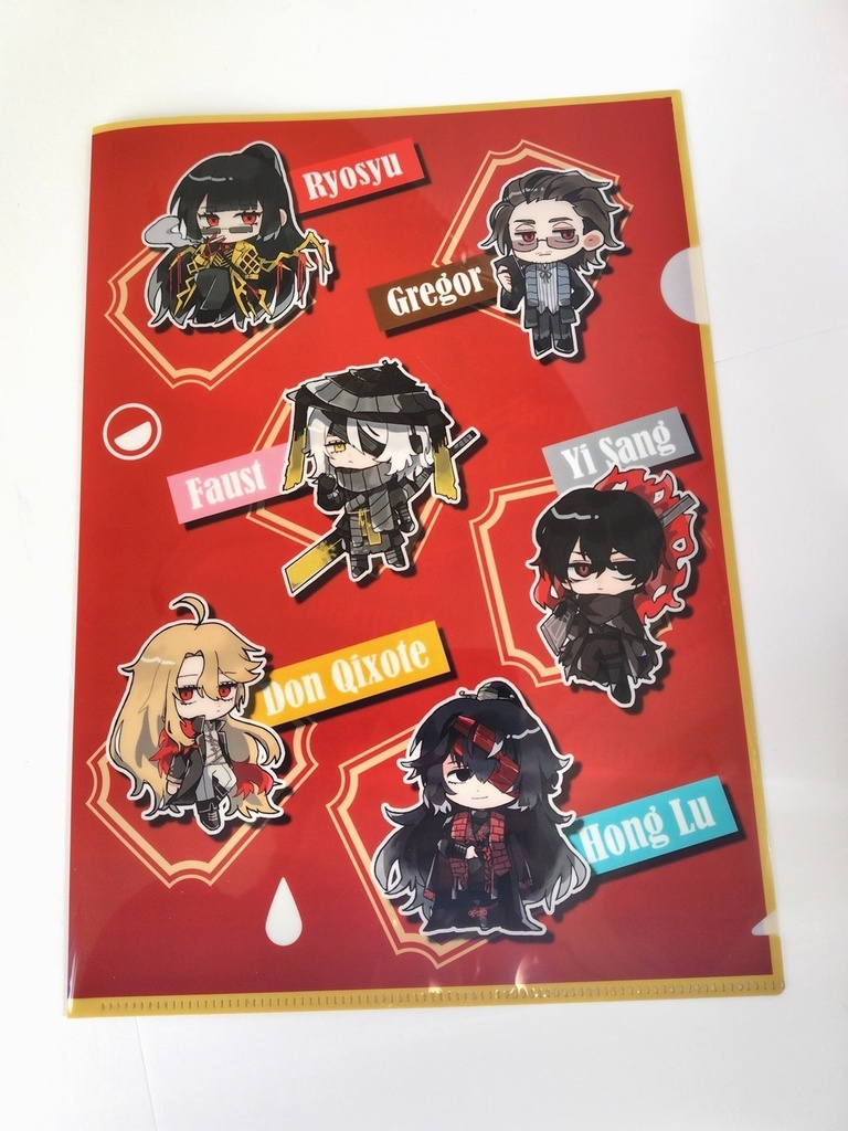 LimbusCompany人格クリアファイル