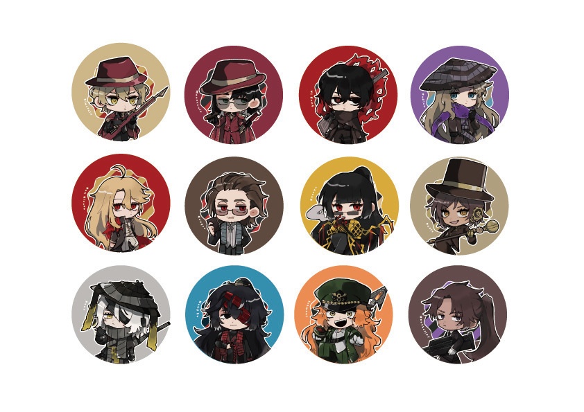 LimbusCompany人格缶バッジ/12種