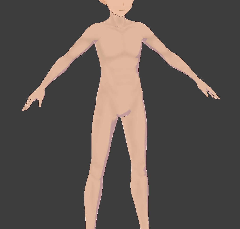 Muscular Skin Texture for VRoid (Body)