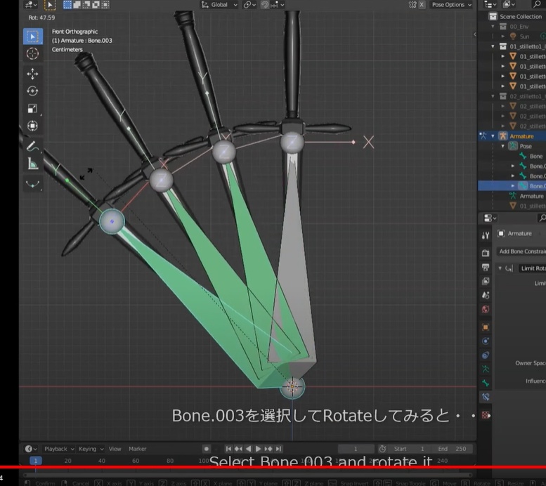 【解説動画】Blenderでの檜扇等の作り方/How to create handheld-brise-fan with Blender