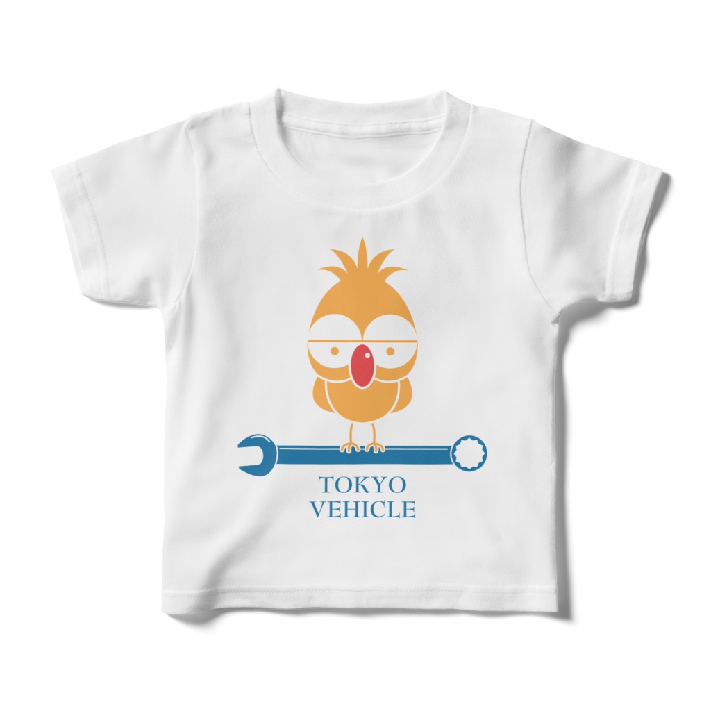 TOKYO VEHICLE オリジナル子供用Ｔシャツ ホワイト 100～140cm