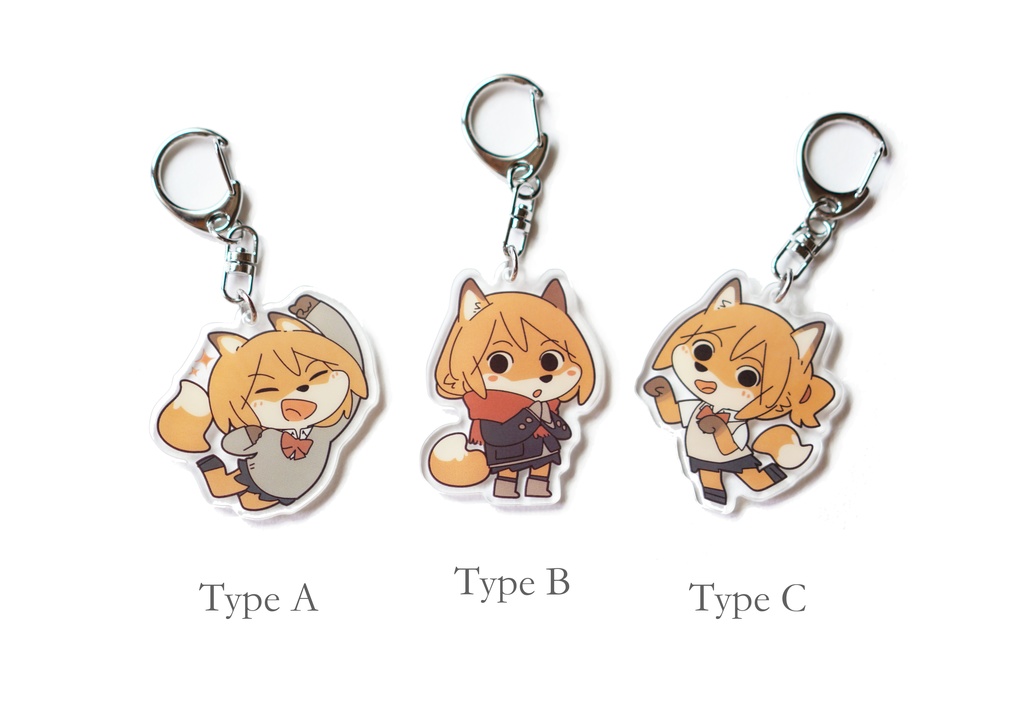 【Yagi】Fox girl(Key chain fob)