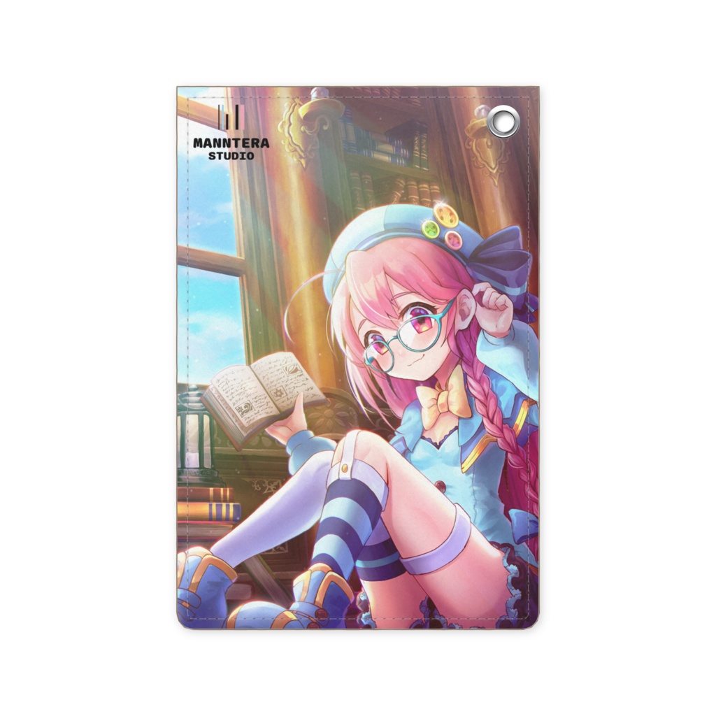 【パスケース】まんてらちゃんと昼読書.ver
