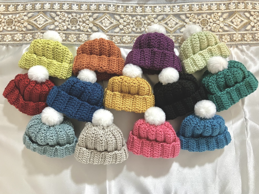 ニット帽とマフラーのセット