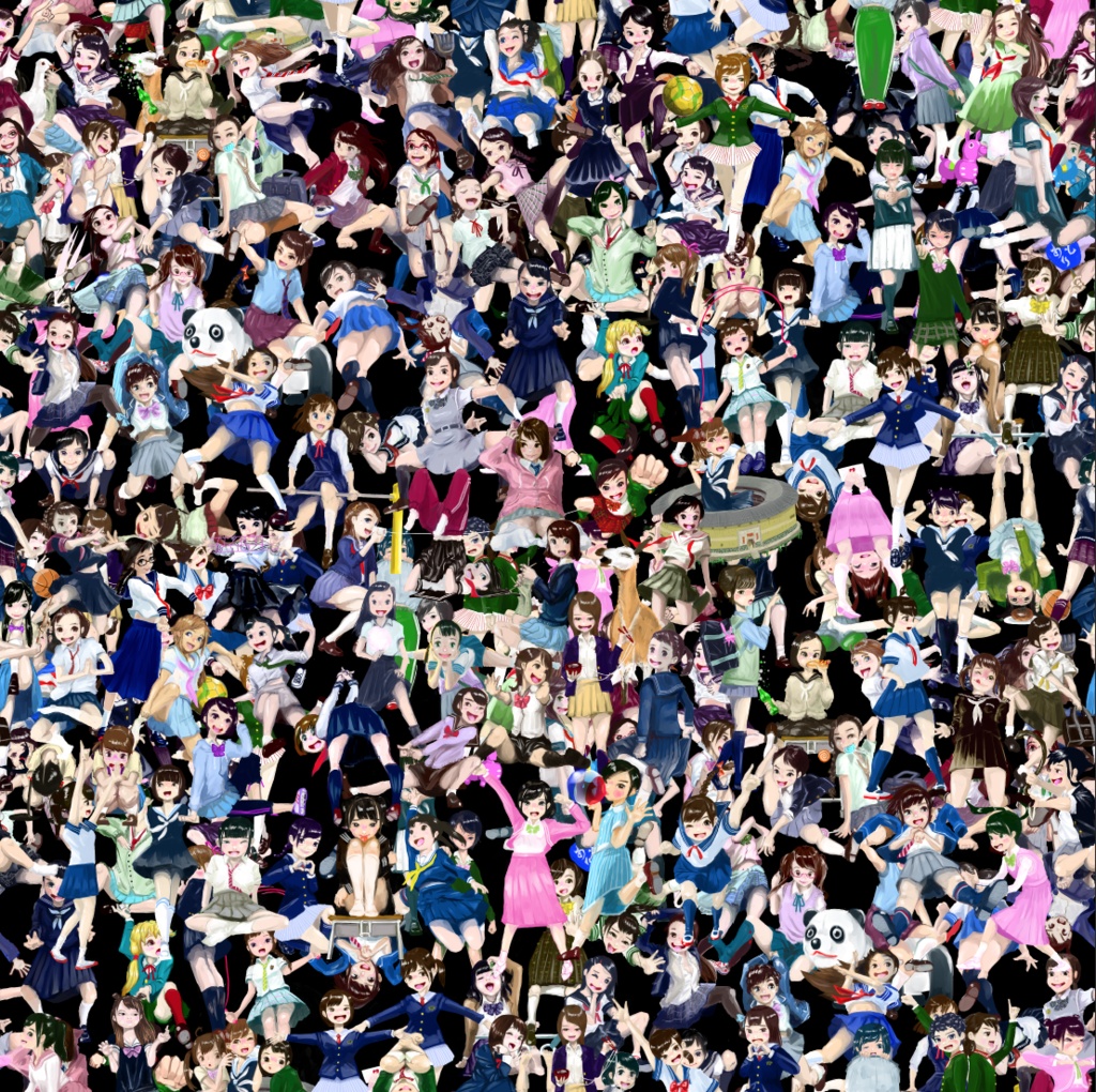 リボン色の一張羅(花火大会)