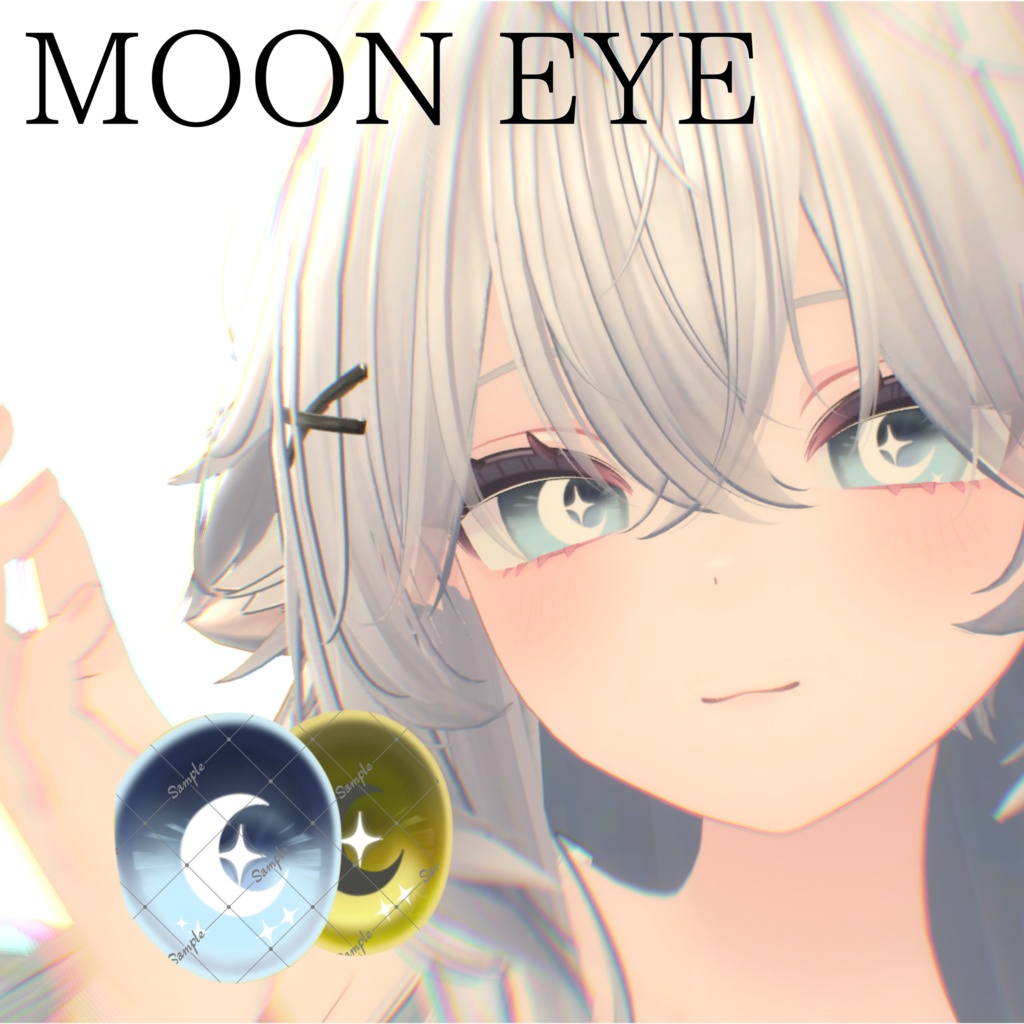 【9アバター対応】MOON EYE. Eye texture 2collar