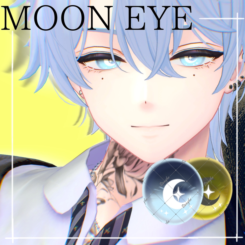 【9アバター対応】MOON EYE. Eye texture 2collar