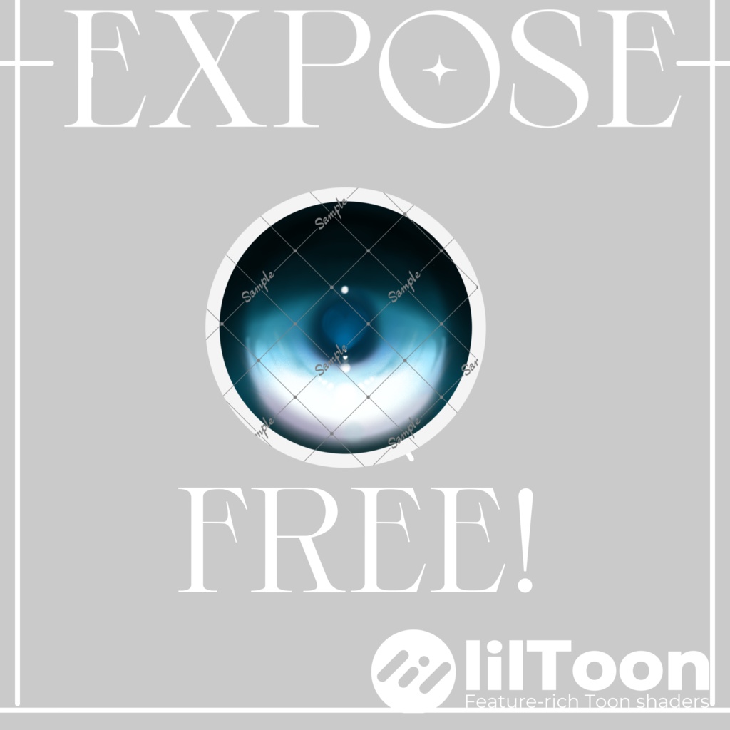 【1カラー無料】5アバター対応 EXPOSE‐Eye texture 11color
