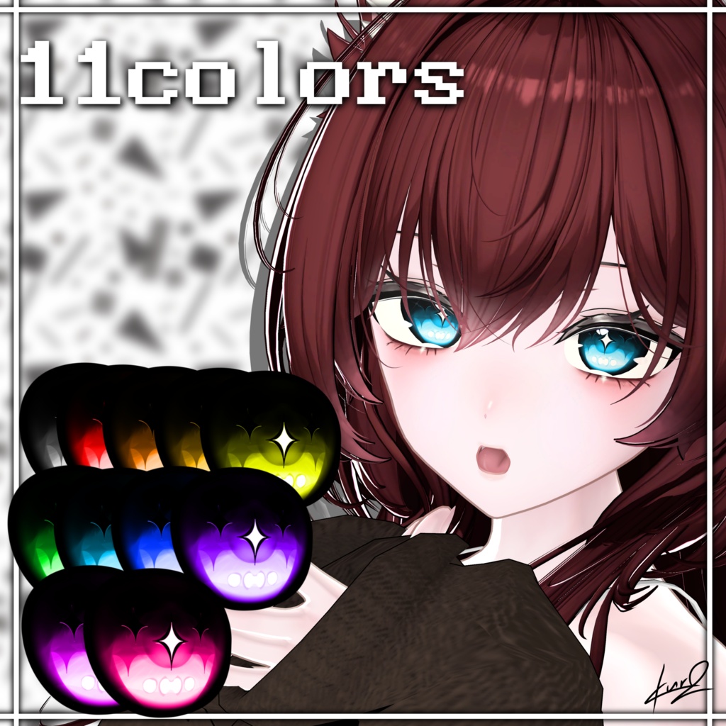 【Sio専用】‐NEIGE‐Make up&Eye Tex & Emission Mask