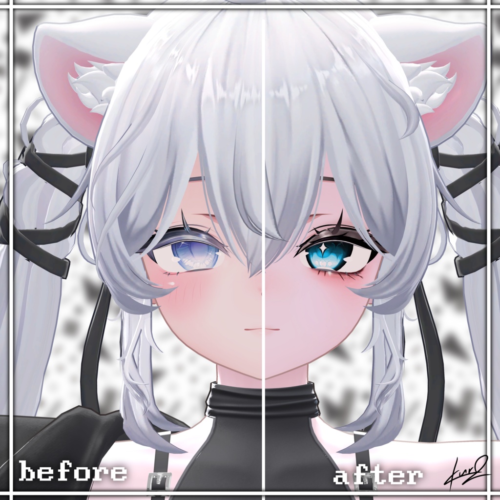 【Sio専用】‐NEIGE‐Make up&Eye Tex & Emission Mask