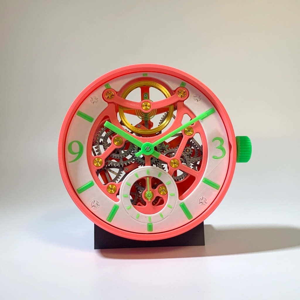 スモールセコンドの置き時計【データ】