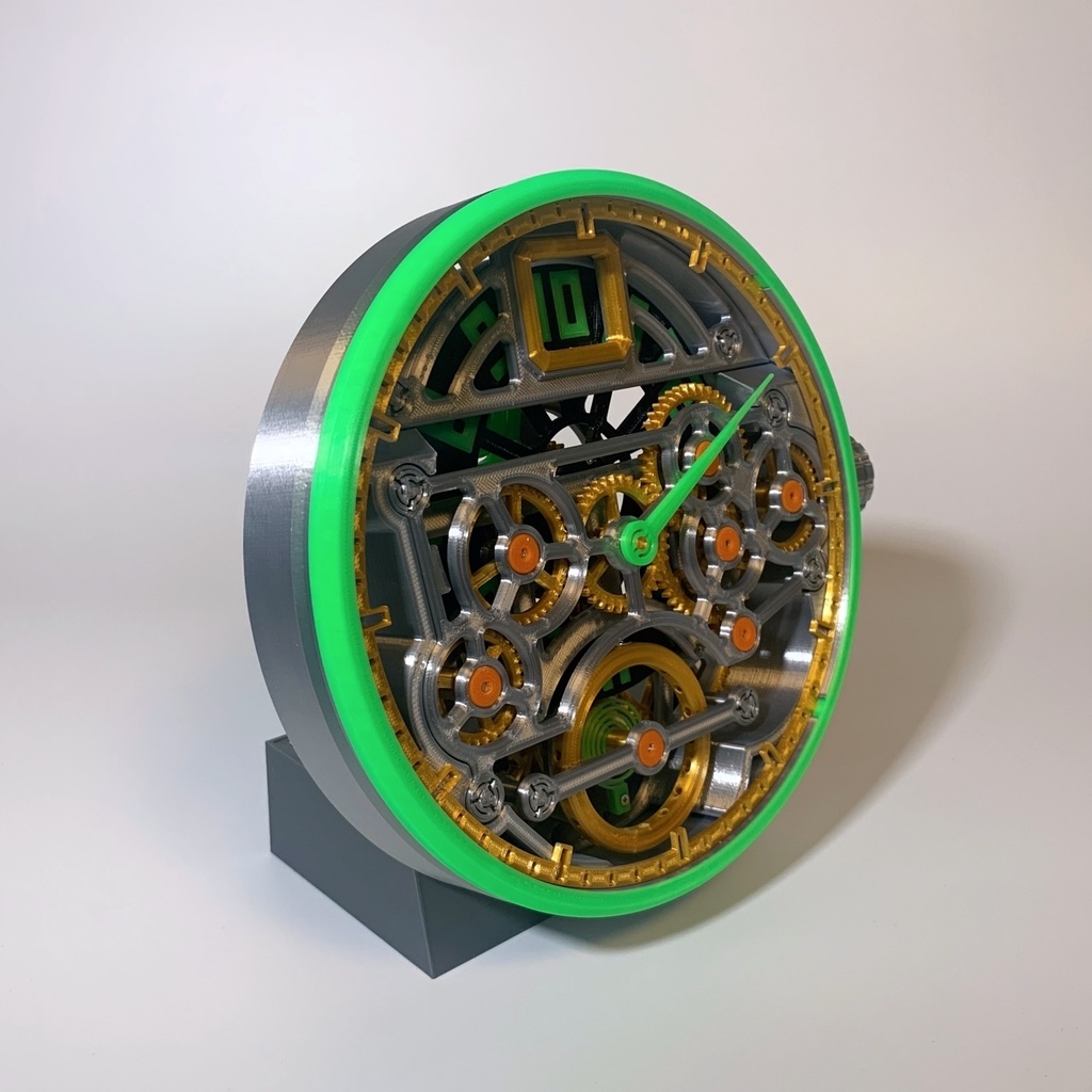 ジャンピングアワーの置き時計【データ】