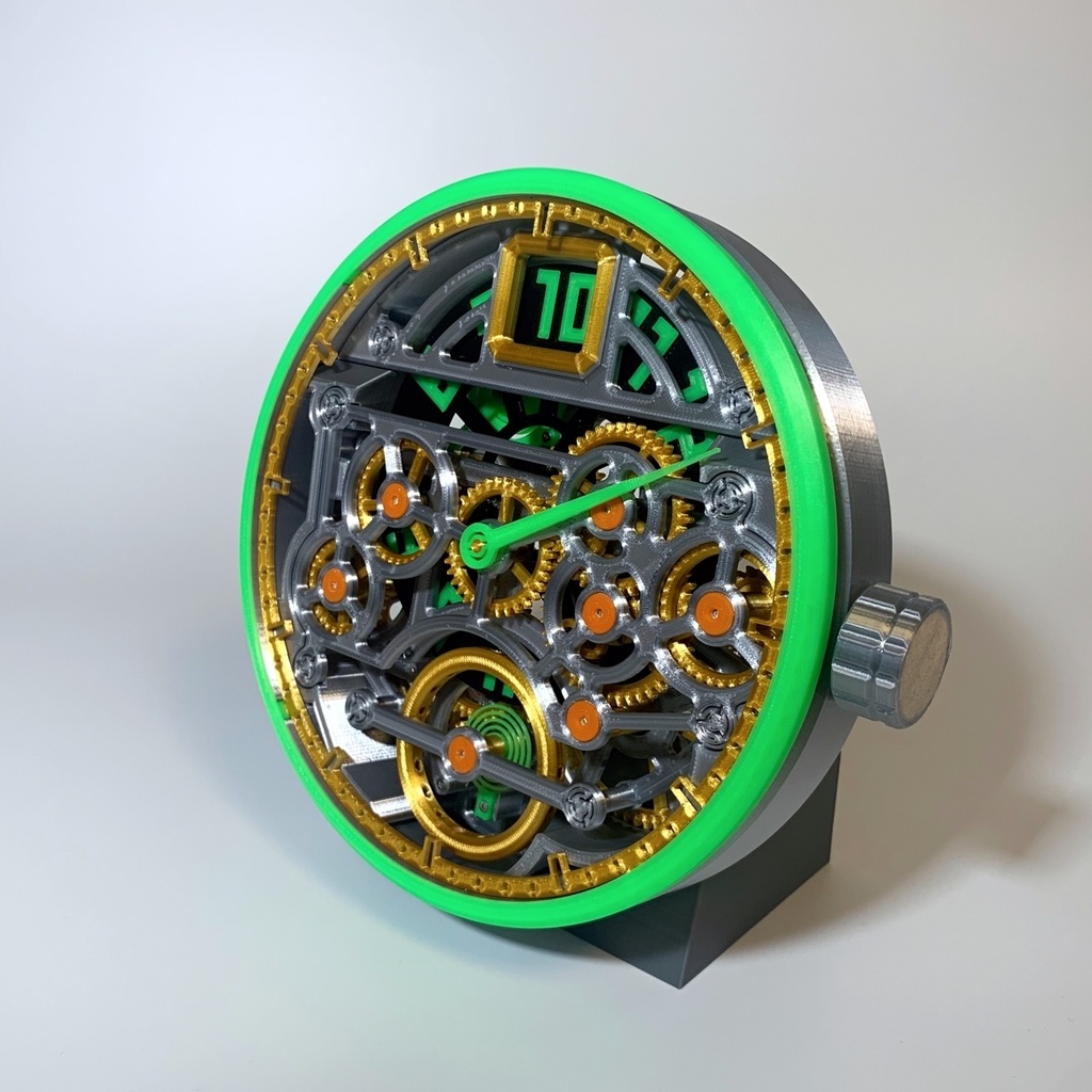 ジャンピングアワーの置き時計【データ】