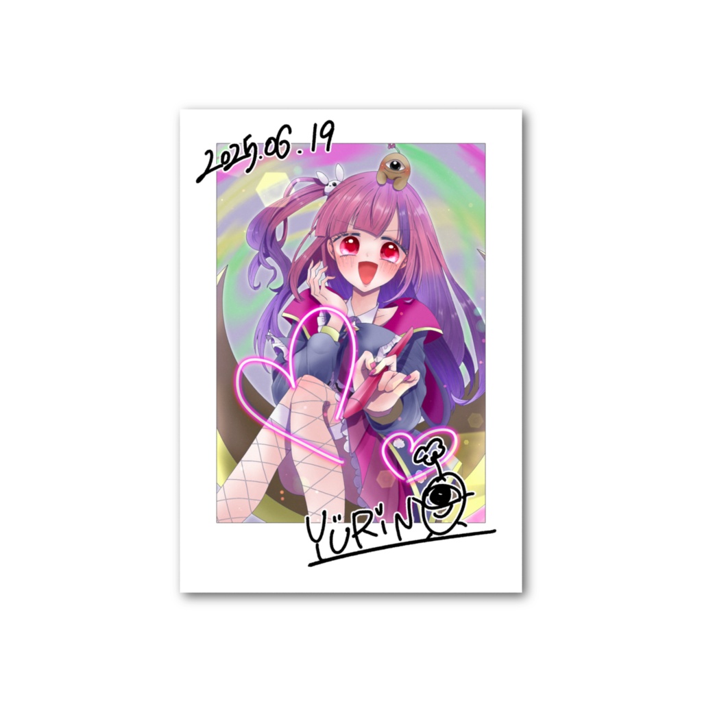 【2025年版】YURiNOちゃん誕生日記念！チェキフォト風カード