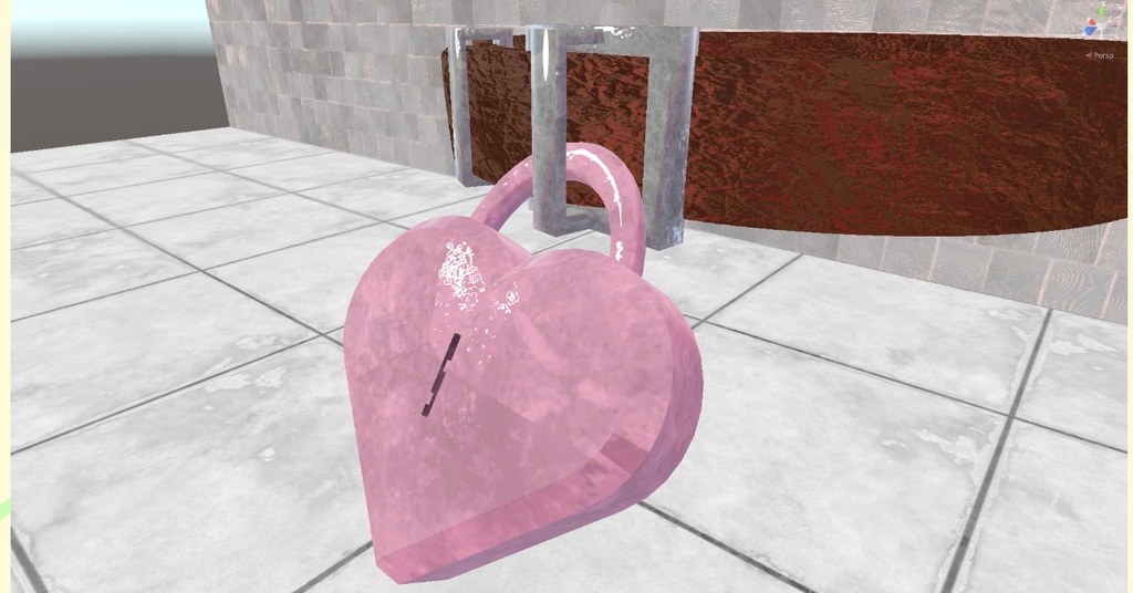 【揺れる!】ハート錠チョーカー【MA対応】