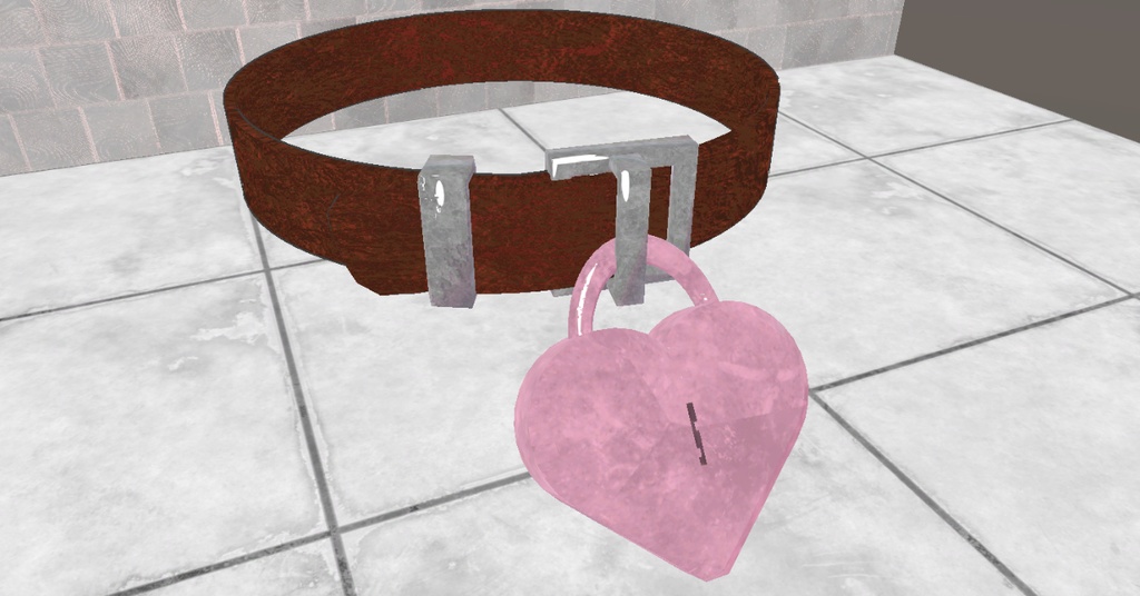 【揺れる!】ハート錠チョーカー【MA対応】