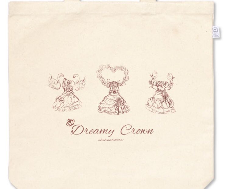 Dreamy Crown ドレス柄トートバック